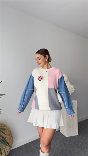 Ameli Kollar Kotlu Renk Geçişli Kazak