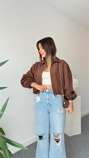 Kahve Razno Zra Model Bomber Ceket