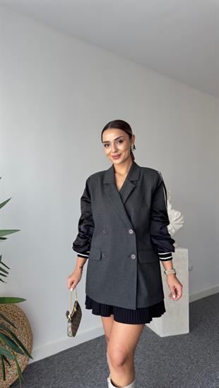 Stachy Paraşüt Garnil Sırt Yazılı Blazer Ceket