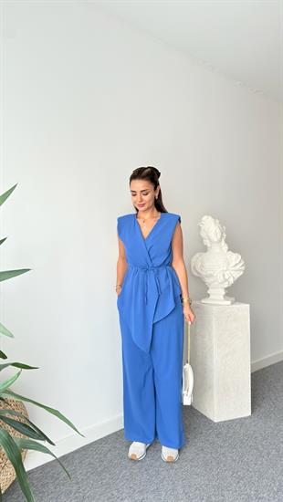 Mavi Jovo Asimetrik Kesim Vatkalı Takım