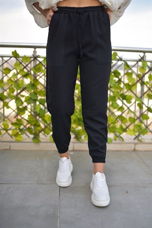 Paça Fermuar Detaylı Jogger Pantolon