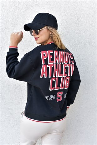 Peanuts Siyah Sweat
