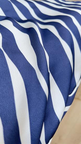 City İpek Saten Zebra Anvelop Elbise