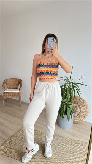 Renkli Örme Crop