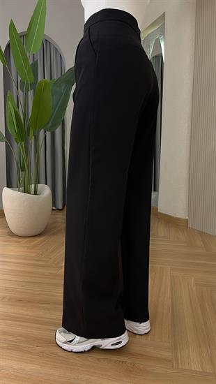 Siyah Romana Palazzo Pantolon
