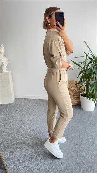 Cumple Kemerli Bej Tulum