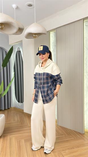 Miller Ekose Garnili Ekru Modal Takım