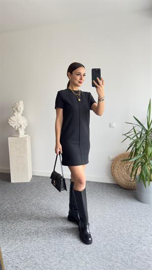 Selanik Zra Model Antrasit Elbise 