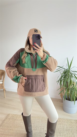 Paraşüt Garnili Polar Sweat