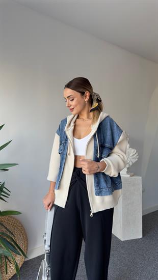 Rozey Kot Garnili Premıum Ceket