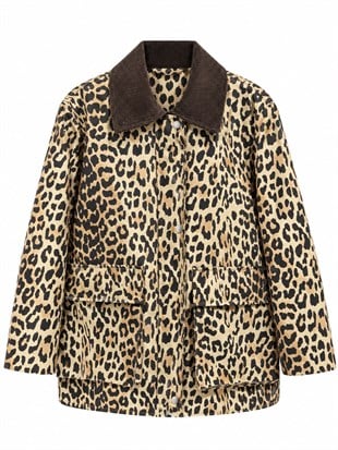 Noise Orj Model Oversize Leopar Ceket 