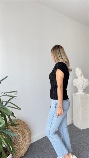 Siyah Krinkıl Tshirt