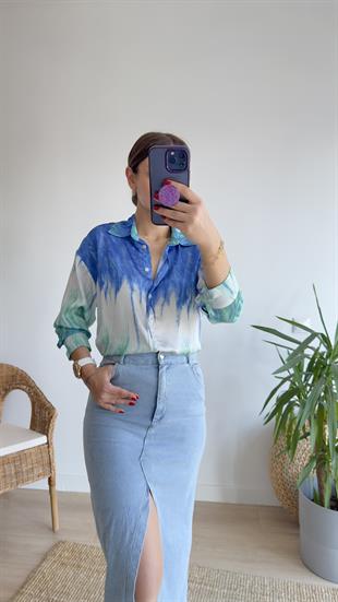 Bold Zra Model Batik Desen Gömlek