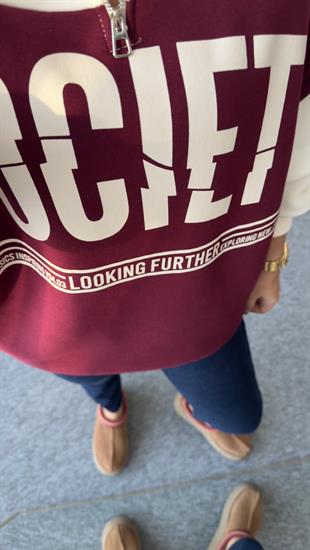 Socıety Yazılı Renk Geçişli Sweat