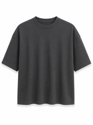 Siyah Sırt Kelebek Detaylı Basic Tshirt