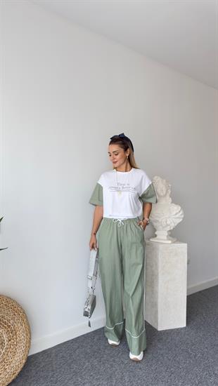 Vitel Garnili Tasarım İkili Takım Yeşil