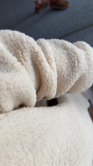 Orj Model Kadife Detaylı Astarlı Peluş Ceket