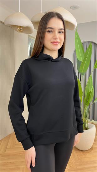 Gowna Yan Yırtmaçlı Modal Sweat