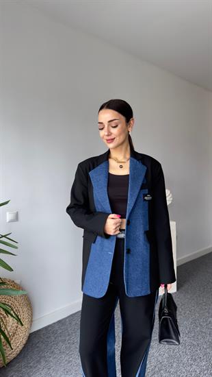 Emmy Kot Detaylı Tasarım Blazer Ceket