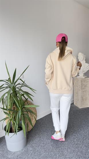 Neyz Şardonlu Yumuşak Doku Bej Sweat