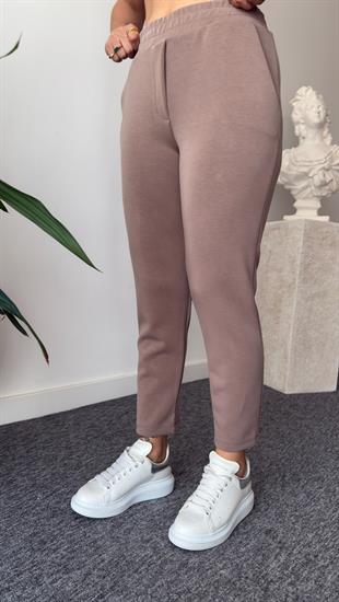 Kahve Klara Premium İncili Modal Takım