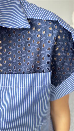 Nuse Fisto Detaylı Lacivert Gömlek