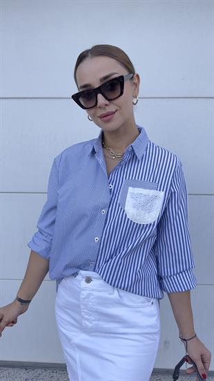 Sırtı Fisto Detaylı Gömlek