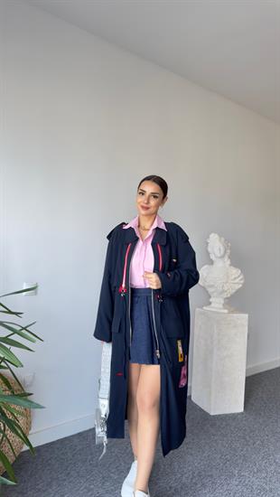 Swean Nakış Detaylı Tasarım Trençkot