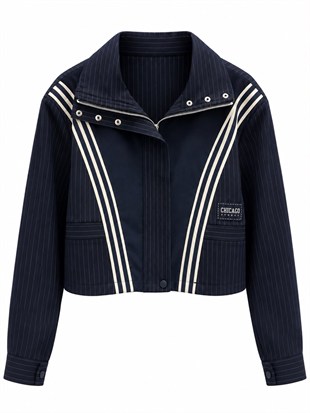 Lerfa Şerit Detaylı Premium Ceket