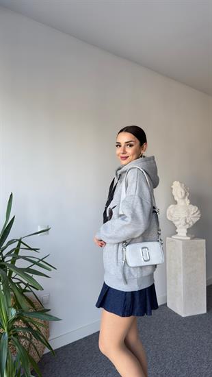 Tws Model Önü İşlemeli Şardonlu Gri Sweat