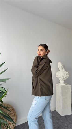 Glista Çıtçıt Düğmeli Haki Zra Sweatshirt