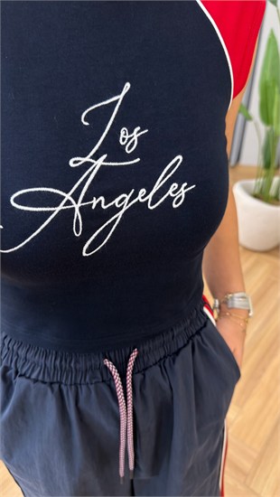 Manes Yazı Detaylı Tshirt