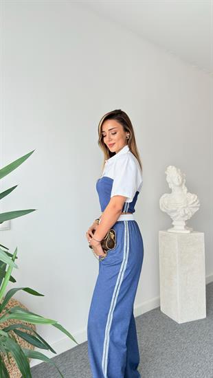 Evony Garnili Kısa Kol Gömlek