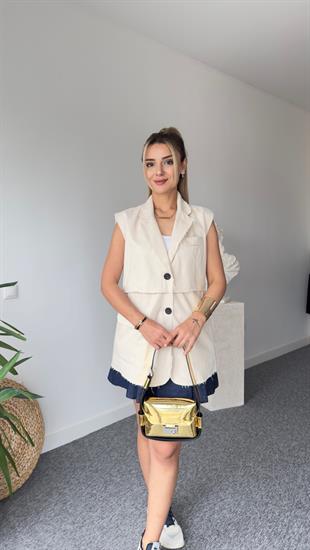 Bej Pis Dikiş Tws Model Yelek