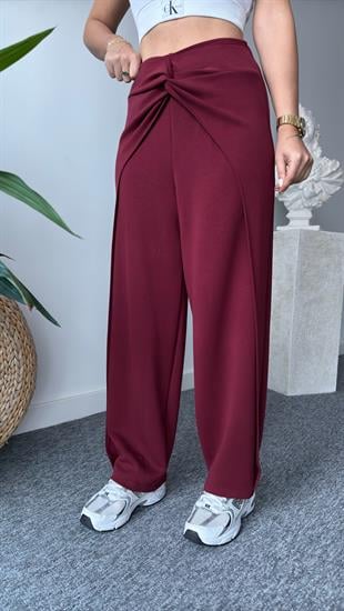 Bordo Bella Tok Doku Modal Oys Pantolon