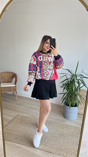 Wild İşleme Detay Tasarım Sweat