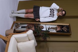 Soul Nakış Yazı Detaylı Salaş Sweatshirt