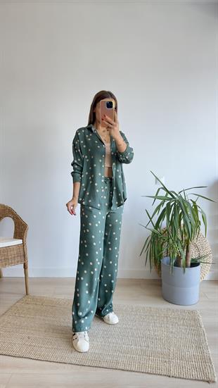 Zra Model Puantiyeli Yeşil İkili Takım