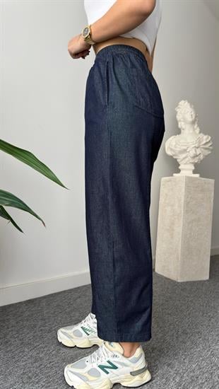 Balon Model Lacivert Denim Pantolon