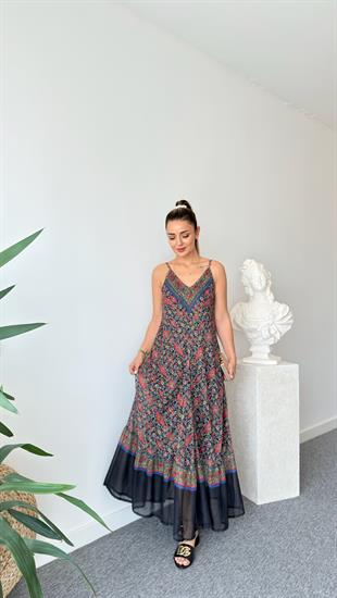 Vela Zra Model Çiçek Desenli Şifon Elbise 