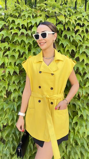 Lein Zra Model Sarı Yelek