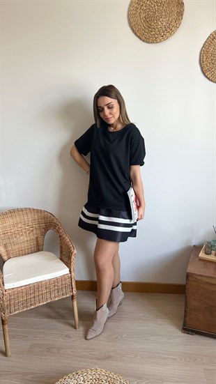 Twist Model Siyah Basic Elbise