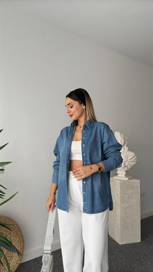 Juliet Taşlı Tensel Jean Gömlek
