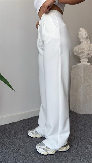 Beyaz Romana Palazzo Pantolon