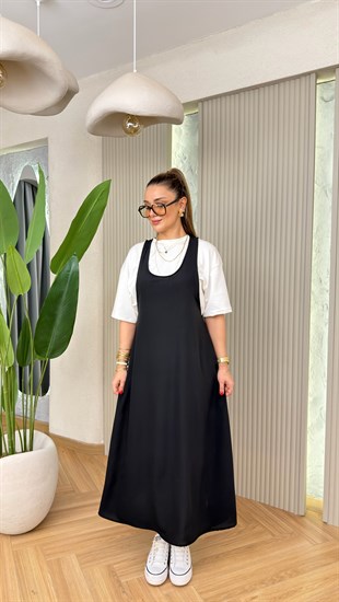 Lienda Orj Model Tshirt Elbise İkili Takım