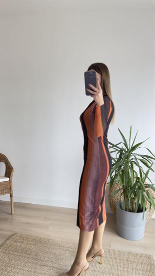 Zra Model Renk Geçişli Batik Elbise 