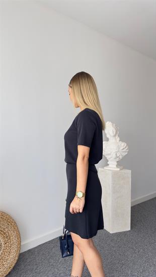 Modal Etekli Antrasit İkili Takım