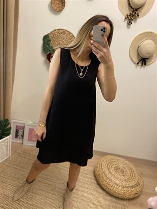 Siyah Çan Elbise
