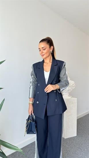 Alba Şerit Detaylı Tasarım Blazer