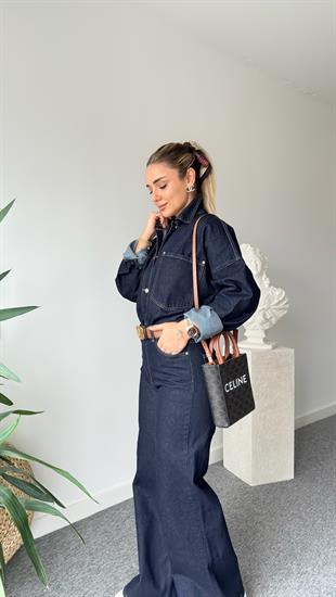 Diani Lacivert Denim Takım